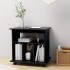 Armario con ruedas madera contrachapada negro 60x45x60