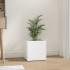 Jardinera de madera contrachapada blanco 40x40x40