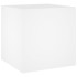 Jardinera de madera contrachapada blanco 40x40x40
