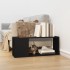 Mueble para TV madera contrachapada negro 80x24x32