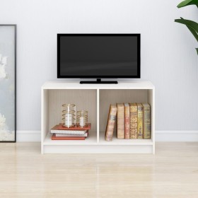 Mueble de TV de madera maciza de pino blanco 70x33x42