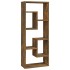 Estantería de pared madera ingeniería roble ahumado 36x16x90