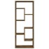 Estantería de pared madera ingeniería roble ahumado 36x16x90