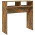 Mesa consola madera contrachapada roble ahumado 78x30x80