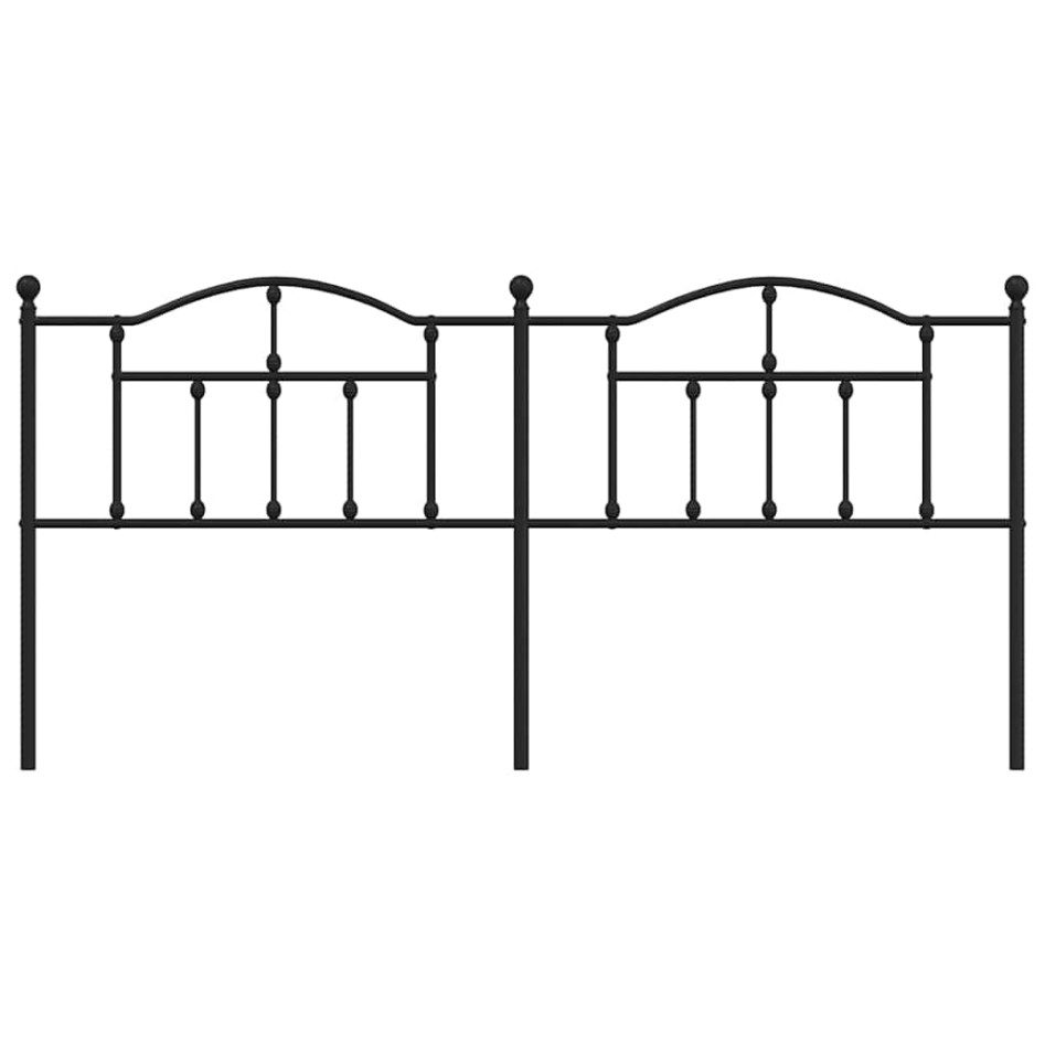 Cabecero de metal negro 193