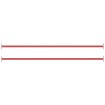 Barras de gimnasia 2 piezas 125 cm acero rojo