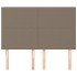 Cabeceros 4 unidades tela gris taupe 72x5x78/88