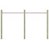 Barras de gimnasia 2 piezas 125 cm acero