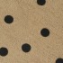 Alfombra de yute tejida a mano de yute estampado lunares 120