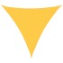 Toldo de vela triangular tela Oxford amarillo 4,5x4,5x4,5