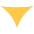 Toldo de vela triangular tela Oxford amarillo 4x5x6,4
