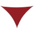 Toldo de vela triangular tela Oxford rojo 4x5x6,4