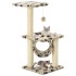 Rascador para gatos con poste de sisal 65 cm huellas