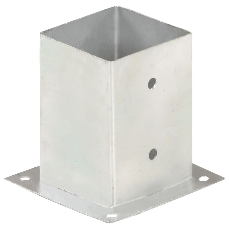 Anclajes para postes 4 unidades metal galvanizado 101