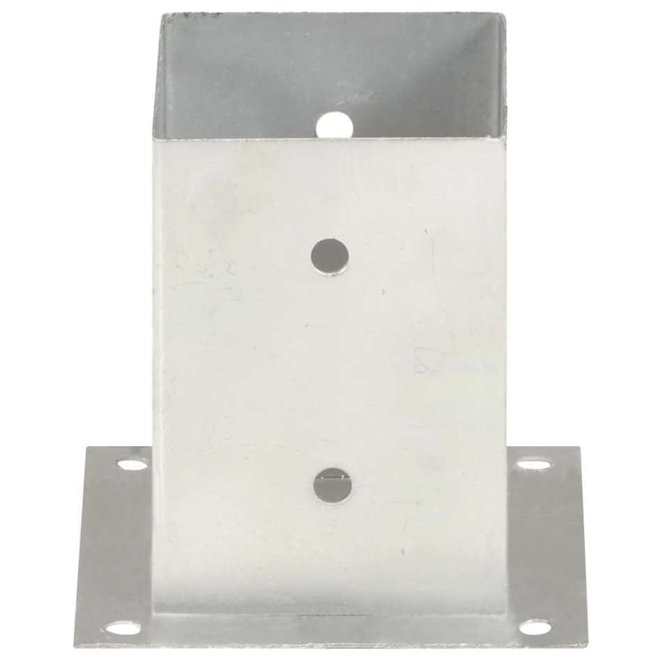 Anclajes para postes 4 unidades metal galvanizado 101
