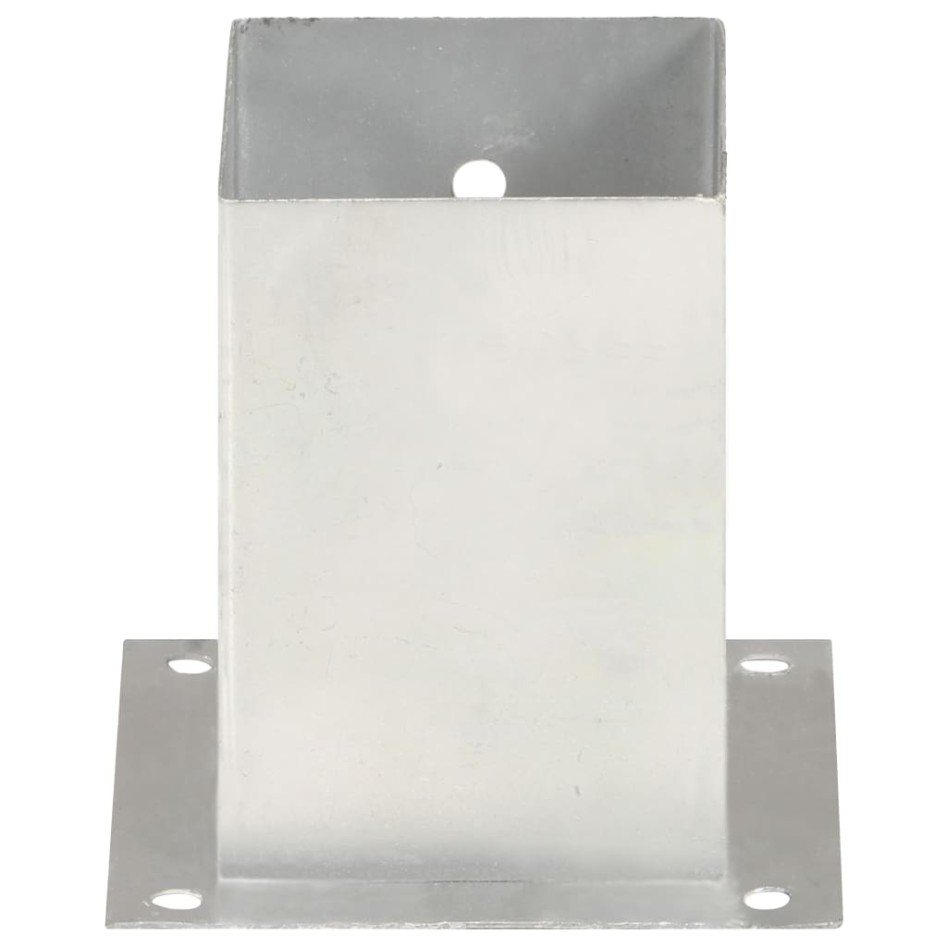 Anclajes para postes 4 unidades metal galvanizado 101