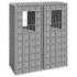Cestas postes de gaviones 2 unidades hierro 40x40x100