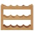 Botellero para 12 botellas madera maciza de roble 47x21x36