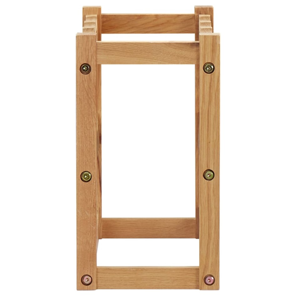 Botellero para 12 botellas madera maciza de roble 47x21x36