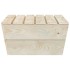 Mesas de jardín 2 uds madera de abeto impregnada 60x60x30