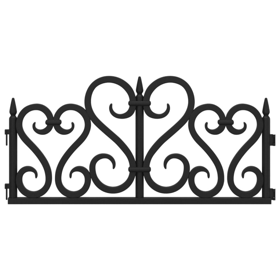 Borduras de jardín 17 unidades PP negro 10