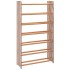 Mueble zapatero de madera contrachapada marrón 65x24x117