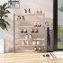 Mueble zapatero de madera contrachapada gris 90x24x117