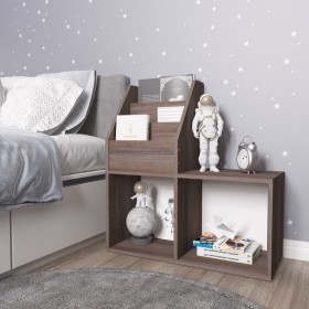 Revistero de niños madera ingeniería gris y Sonoma