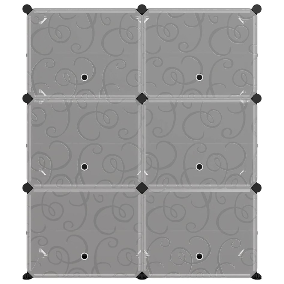 Zapatero PP negro 84,5x31x93,5