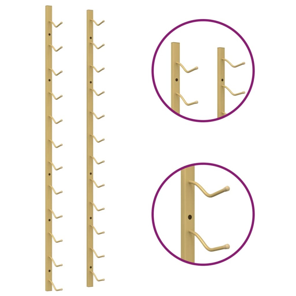 Botellero de pared para 12 botellas hierro