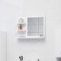 Espejo de baño madera contrachapada blanco 60x10,5x45