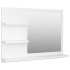 Espejo de baño madera contrachapada blanco 60x10,5x45
