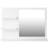 Espejo de baño madera contrachapada blanco 60x10,5x45