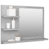 Espejo de baño madera contrachapada gris hormigón 60x10,5x45