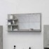 Espejo de baño madera contrachapada gris hormigón 90x10,5x45