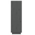 Mueble zapatero de madera maciza de pino gris 30x34x105