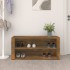 Mueble zapatero madera contrachapada roble ahumado 100x35x45