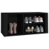 Mueble zapatero madera contrachapada negro 100x35x45