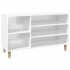Mueble zapatero madera contrachapada blanco brillo 102x36x60