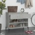 Mueble zapatero madera contrachapada gris hormigón 70x36x60