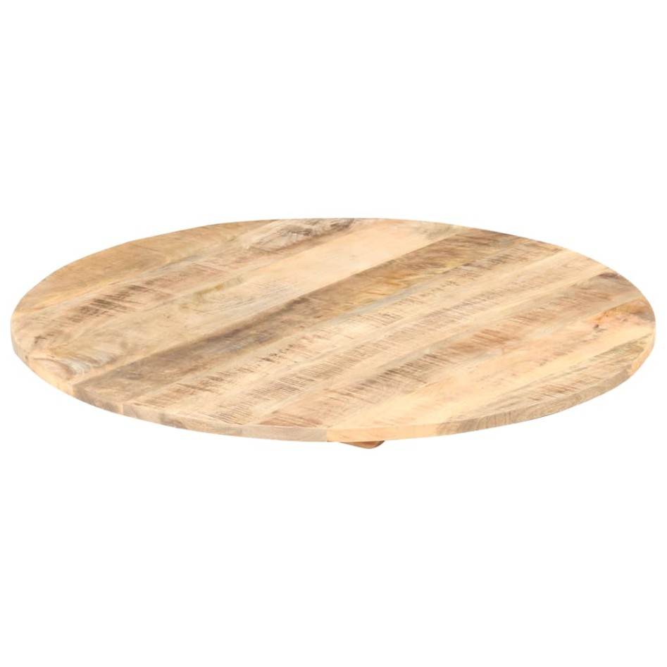 Superficie de mesa redonda madera maciza de mango 15-16 mm