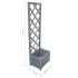 Jardinera enrejada madera maciza de abeto 40x30x135