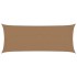 Toldo de vela HDPE gris taupe 160 g/m² 2x5