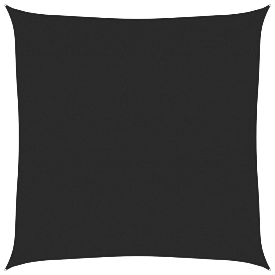 Toldo de vela HDPE negro 160 g/m² 4x4