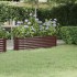 Jardinera arriate acero recubrimiento polvo marrón 152x40x36