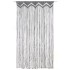 Cortina de macramé algodón gris antracita 140x240