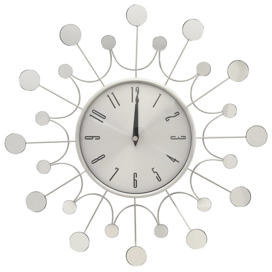 325165  Wall Clock Silver 40 cm