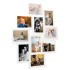 Marco de fotos collage para foto de 10x(13x18 cm) blanco