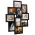 Marco de fotos collage para foto de 10x(13x18 cm) negro