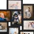 Marco de fotos collage para foto de 10x(13x18 cm) negro